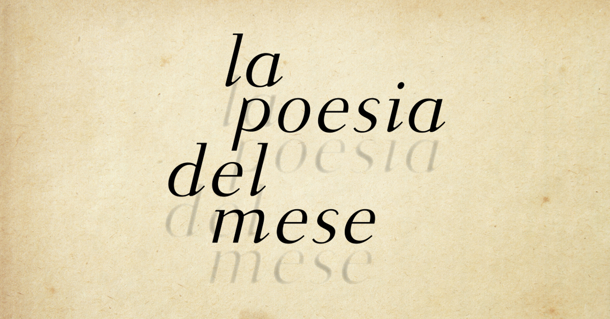 La poesia del mese. Luglio 2020